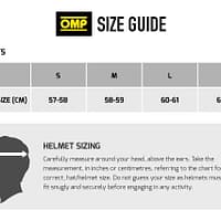 omp helmet size OMP J-Rally