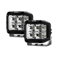 DKQE39E-F_500x PIAA 4″ 5600K 12V 24W Quad Edge LED cube wide driving lights kit