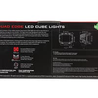 DKQE39E_pac7 PIAA 4″ 5600K 12V 24W Quad Edge LED cube wide driving lights kit