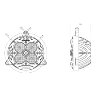 cornerlight size PIAA WRC Corner LED 130
