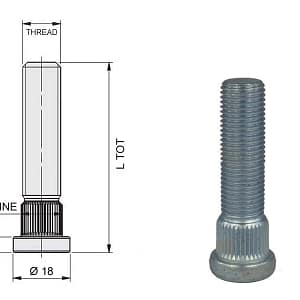 CM0751480010 EVOCORSE pressitav tikkpolt 47mm Mitsubishi/Toyota Yaris GR